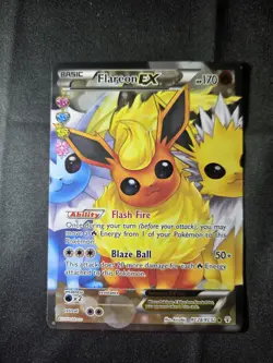 Flareon EX Full Art RC28/RC32 Ultra Rare Holo Generations Radiant Pokemon - Image 3