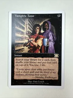 Magic: The Gathering. Vampiric Tutor Classic Sixth (6) Edition White Border - Image 1