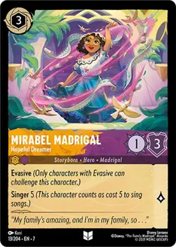 Disney Lorcana Archazia's Island #13/204 Mirabel Madrigal Uncommon - Image 1