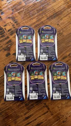Disney Lorcana Attack Of The Vine Sleeved Booster Packs 5 Pack Lot - Image 2