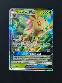 Pokemon TCG Leafeon GX SM146 Black Star Promo Holo Sun & Moon Near Mint - Image 1