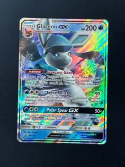 Pokemon TCG Glaceon GX SM147 Black Star Promo Holo Sun & Moon Near Mint - Image 1