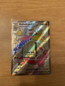 Pokemon TCG Fuecoco 079 Crocalor 080 Skeledirge ex 081 Paldean Fates NM W/ Frame - Image 3
