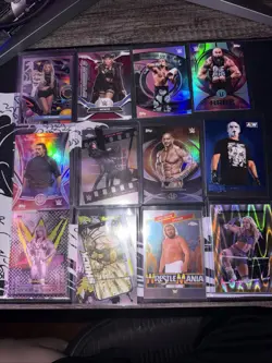 50 Card Lot Topps WWE Chrome, Cactus, Cosmic, Finest, Universe - Many Inserts - Image 1