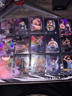 50 Card Lot Topps WWE Chrome, Cactus, Cosmic, Finest, Universe - Many Inserts - Image 4