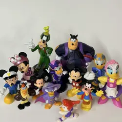 Disney Mickey Mouse Figures Mixed Toy Lot Of 13 Figures Cake Toppers - Image 3