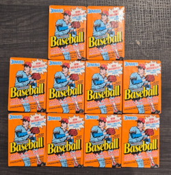 1990 Leaf Donruss MLB Baseball Wax Packs 16 Cards 3 Puzzle Pieces Lot of 10 NEW - Image 1