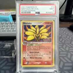 PSA 9 Ninetales Reverse Stamp EX Power Keepers Pokemon 2007 MINT 🔥Pop 86🔥 - Image 1