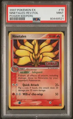 PSA 9 Ninetales Reverse Stamp EX Power Keepers Pokemon 2007 MINT 🔥Pop 86🔥 - Image 5