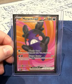 Pokemon TCG Morpeko ex Paldean Fates Full Art Holo Double Rare 102/084 - Image 1