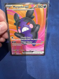 Pokemon TCG Morpeko ex Paldean Fates Full Art Holo Double Rare 102/084 - Image 2