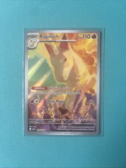 Pokemon TCG Destined Rivals Rapidash Card 189/182 IR NM - Image 1