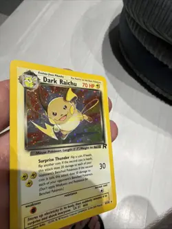 Pokemon Dark Raichu Holo Card Team Rocket Series 83/82 - Image 2