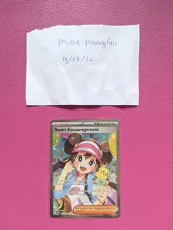 Pokemon TCG Rosa's Encouragement 123/088 Perfect Order illustration rare - Image 1