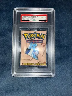 WOTC PSA 10 1999 Pokemon TCG Fossil 1st Edition Booster Pack Lapras Art Old Case - Image 1