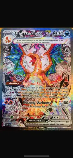 Charizard ex 223/197 Obsidian Flames Special Illustration Rare Full Art Holo - Image 2