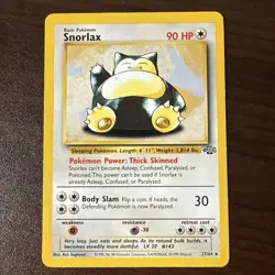 Rare Pokemon Card - Snorlax LP 27/64 1999 Game Freak Non holo wotc jungle - Image 1