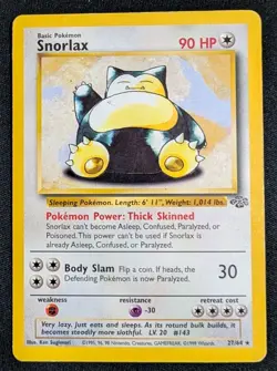 Snorlax - Jungle - 27/64 - Pokemon TCG - HP Vintage WOTC - Image 1