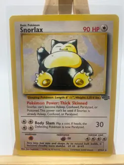 pokemon tcg - Snorlax Non Holo - Jungle - 27/64 - LP - Image 1