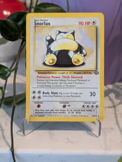 Vintage Pokemon Snorlax Jungle Unlimited Rare Card 27/64 - NM - Image 1