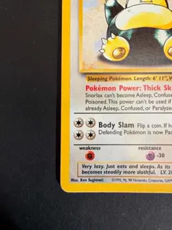 Pokemon TCG - Jungle Unlimited - Snorlax 27/64 Non Holo Rare - MP-HP - Image 5