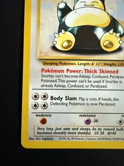 Pokemon TCG Snorlax 27/64 Jungle Regular NM/ Mint 1999 - Image 4
