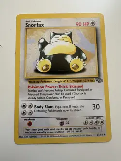 Snorlax 27/64 Jungle Set Regular Non-holo Pokemon TCG RARE 1999 WOTC LP - Image 1