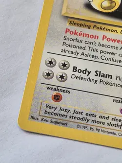 Pokemon TCG Snorlax Jungle Card 27/64 Unlimited Rare Non-Holo LP - Image 2