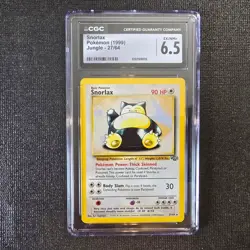 Snorlax 1999 Jungle Wizards of the Coast CGC 6.5 EX/NM+ Pokemon TCG 27/64 - Image 1
