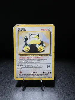 Pokemon TCG Snorlax 27/64 Jungle Set Non-Holo Trading Card Rare - Image 1