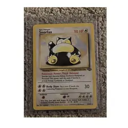 Pokemon Snorlax Jungle Rare 27/64 1999 90 HP Pokemon TCG Card - Image 1