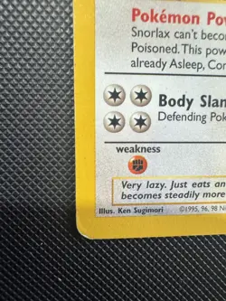 Pokemon WOTC TCG Snorlax 27/64 Jungle Non Holo Rare 1999 MP - Image 4