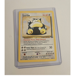 Pokemon Snorlax 27/64 Rare Regular Unlimited Edition Jungle 90 HP Body Slam Card - Image 1