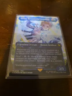 MTG English Rikku, Resourceful Guardian (Borderless) (Chocobo Track Foil) NM - Image 5
