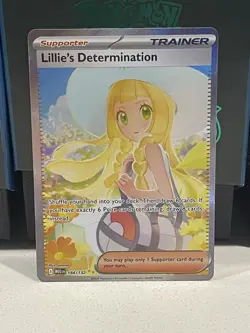 Pokemon Lillie's Determination SIR 184/132 Mega Evolution ENGLISH Pack Fresh - Image 1