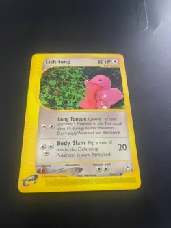 Pokemon Lickitung 90/147 Aquapolis Non Holo Vintage Pokemon Card NM - Image 2