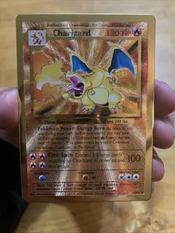 CHARIZARD 4/102 CELEBRATIONS POKEMON ULTRA PREMIUM COLLECTION METAL CARD - Image 1