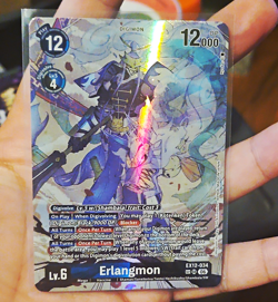Bandai Digimon Card Game Erlangmon EX12-034 SP Mega 12000 Foil Alt Art ENG - Image 1