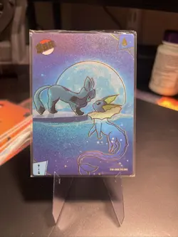 NON TCG Chinese Pokemon Elf Eif Origin Collection 3.0 SBR Glaceon And Vaporeon - Image 1