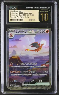 Charizard ex 201/165 Sv2a: Pokemon Card 151 Holo (Japanese) CGC PRISTINE 10 - Image 4