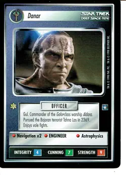 STAR TREK CCG DS9 RARE CARD DANAR - Image 1