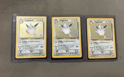 Wigglytuff 019/130 Stage 1, Base Set 2 Holo. Lot of 3 Cards - Image 1