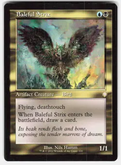 Baleful Strix (Retro Frame) 120 Commander: The Brothers' War MTG LP - Image 2