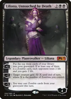 MTG Liliana, Untouched by Death ** Core Set 2019 ** English - Image 1