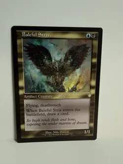 Baleful Strix (Retro Frame) Commander: the Brothers' War MTG Regular NM - Image 1