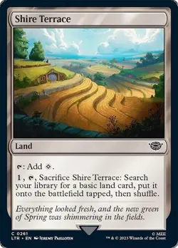 SHIRE TERRACE x4 mtg NM Lord of The Rings:Tales of Middle-Earth 4 Common - Image 1