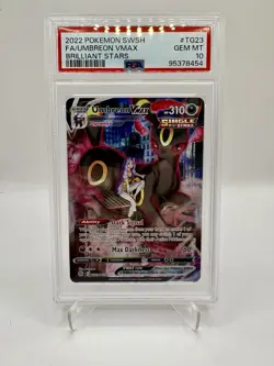 PSA 10 GEM MINT Umbreon VMAX Brilliant Stars Full Art Holo Pokemon TG23/TG30 - Image 1