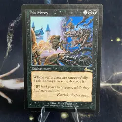 Magic the Gathering - No Mercy - Urza's Legacy - Rare Enchantment - MTG 1999 - Image 1