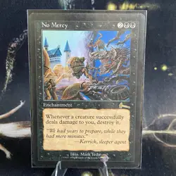 Magic the Gathering - No Mercy - Urza's Legacy - Rare Enchantment - MTG 1999 - Image 3
