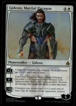 FOIL GIDEON, MARTIAL PARAGON AMONKHET MAGIC: THE GATHERING LP - Image 1